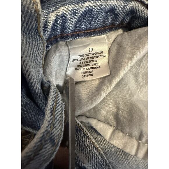 Y2K Low Rise Denim Maxi Skirt Size 10 Special Edition Old Navy - Picture 7 of 8